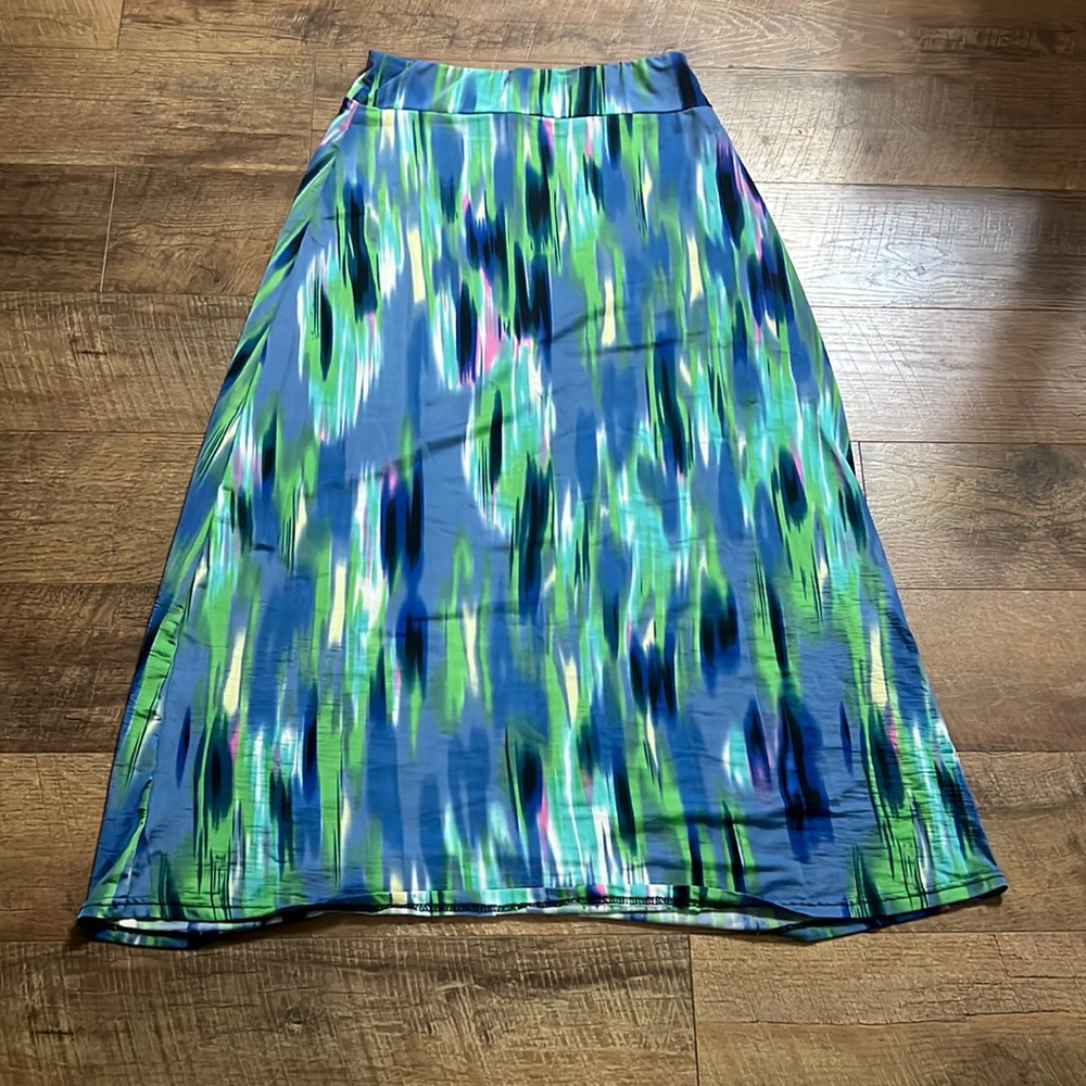 A colorful, maxi skirt